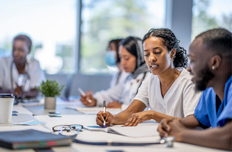 group of healthcare professional working together