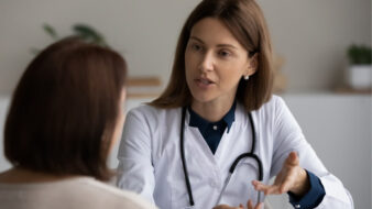 doctor talking to her female patient
