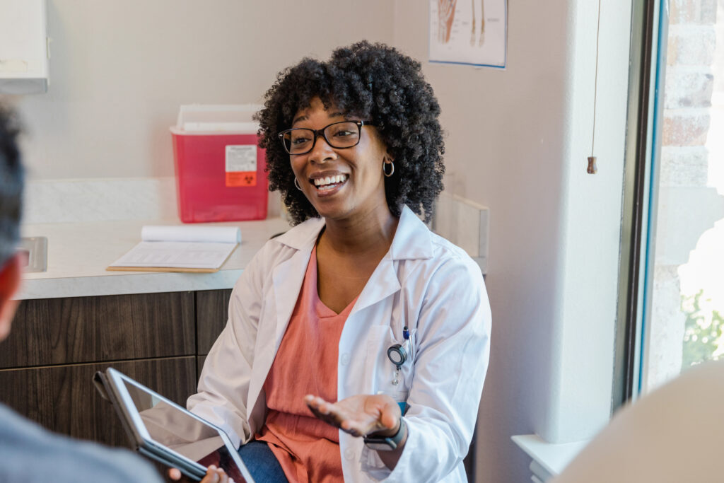 Nurse Practitioner (NP) Meeting with Patient