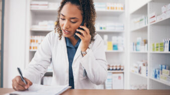 pharmacist on the phone